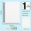 A5 Thickened PP Spiral Notebook - Business & Student Use with Creative Horizontal Lines