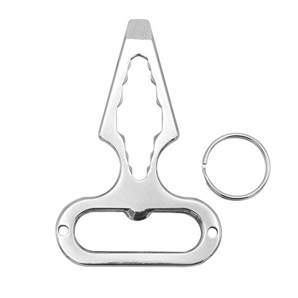 

1Pc Inside Angle Wrench Outdoor Tool Multi-functional Stainless Steel Wrench Portable EDC Tool Screwdriver Key Chain