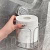 Taschentuchbox Wandmontierter Rollenpapierhalter mit Vakuum-Saugnapf Einfache Montage Taschentuch-Organizer für