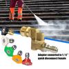 360 Degree Pivoting Quick Connect Kit 5 Nozzle Tips Washer Accessori  Automobile Cleaning