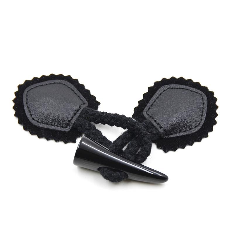 High-Grade Horn Buttons Diy Accessories Leather Belt Rope Buckle Button Coat Trench Coat Pair Buckle