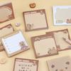50Sheets Capibala Sticky Notes High Aesthetic Stationery Cute Sticky Notes Kawaii Notepads Self Stick Memo Pad For School Office