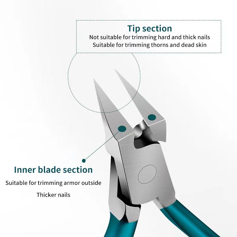 1Pcs Toenail Clippers For Thick Ingrown Nails Wide Opening Non-Slip Long Handle Toenail Cutter Trimmers