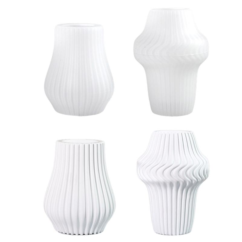 Stabiles Silikon-Vasenformen-Set, Zubehör für Kunstharz, Gips, Bastelbedarf, Blumentöpfe, Bastelset für die Heimdekoration