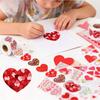 1 Set/500pcs Heart Shape Adhesive Stickers - Gift Wrapping Scrapbooking Wedding Birthday Party Supplies