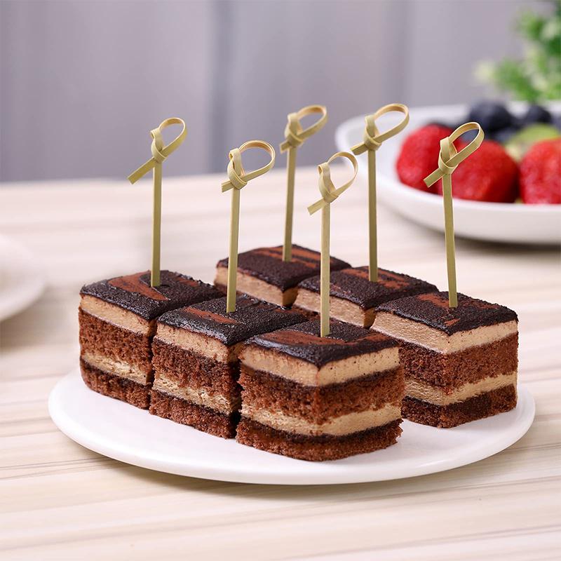 100Pcs Food-Safe Disposable Bamboo Skewers Multipurpose Barbecue, Cocktail, and Appetizer Picks for Home and Event Use