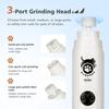 Dog Nail Grinder 3-Speed Vibration Quiet Electric Pet Nail Trimmer with Digital Display Rechargeable USB-C Cat & Dog Nail File