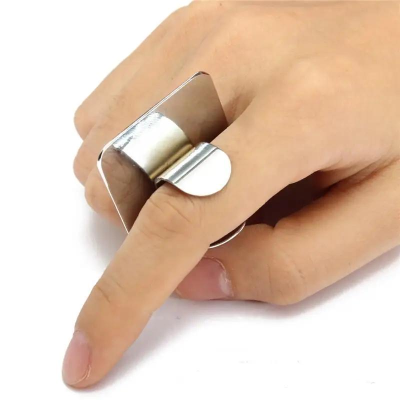 Hot  Nail Art Cosmetics Small Nail Art Palette Makeup Palette Stainless Steel Ring Mini Palette Small Square