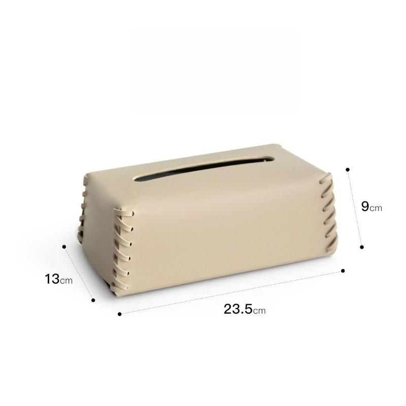 

Light Luxury INS Leather Tissue Box Modern Minimalist Nordic Style High Appearance Level Paper Box Home Decor