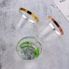 10/20/30pcs Rose Gold Wine Birthday Party Plastic Cups Tableware Transparent Disposable
