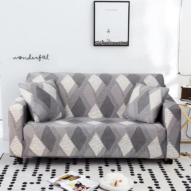 Printed Stretchy Sofa Cover Elastic Polyester Spandex Couch Covers ,Universal Fitted Sofa Slipcover For Sofa Household Furniture Protective Cover