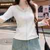 Black long-sleeved sunscreen clothes women's summer 1011 new outdoor breathable ice silk sunscreen clothes slim cardigan jacket thin