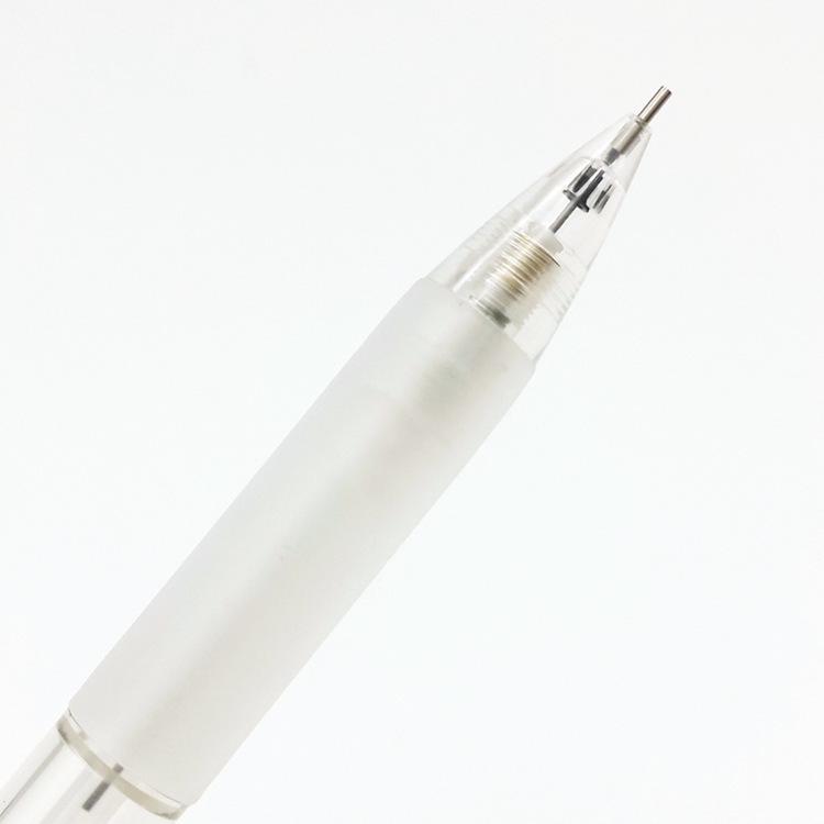 MUJI Klassischer transparenter mechanischer Bleistift 0,5 MM - Unzerbrechlicher runder Schaft