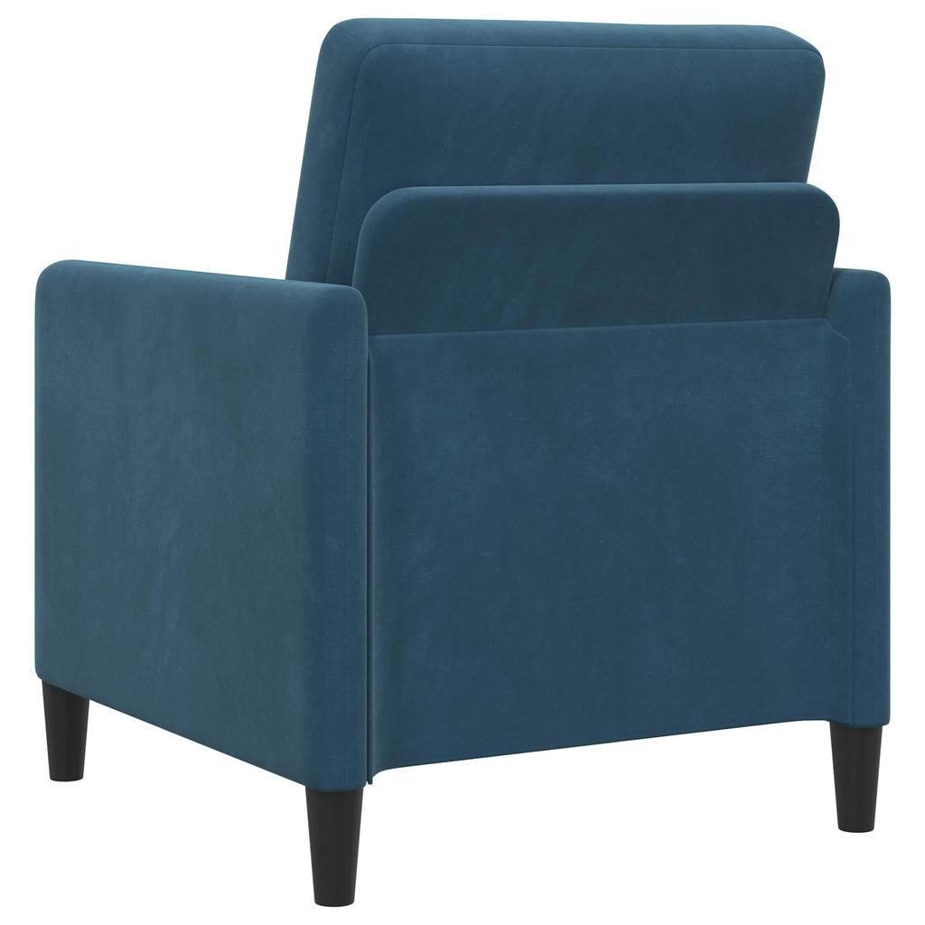 Sofa Set with Storage 2 pcs Blue Polyester