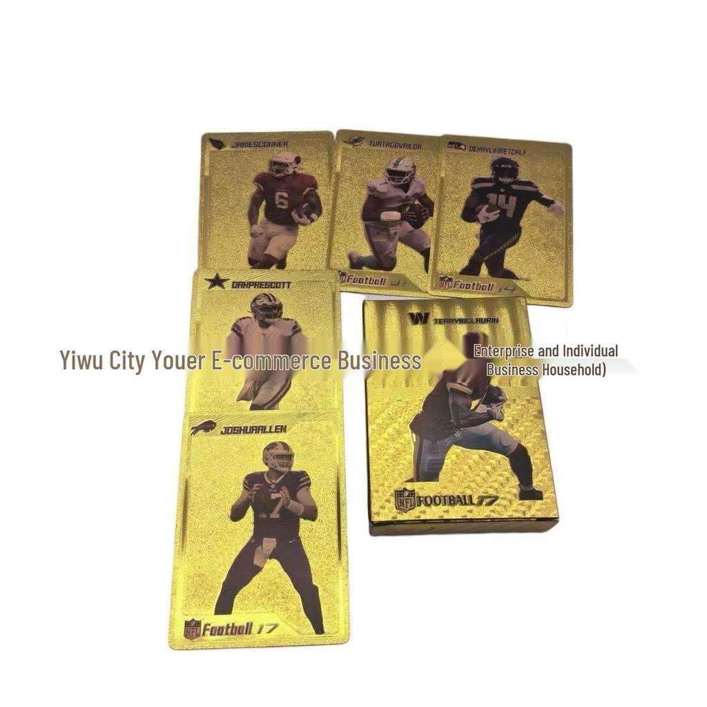 2026 World Cup Collectible Star Cards: Messi & Ronaldo in Gold Foil (55 sheets)