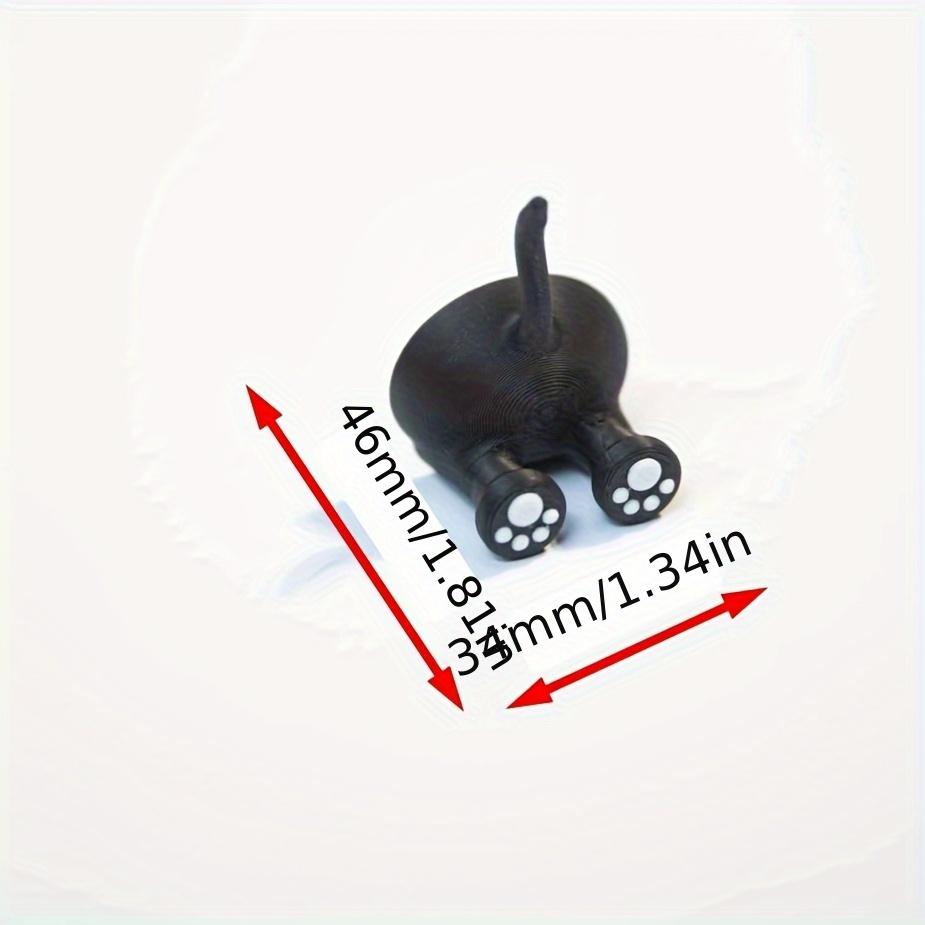 1pc 3D Printed Charming Black Cat Toothbrush Stand - Adorable Kitty Bathroom Storage, Instagram-Worthy Bath Decoration for Women