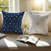 Ornate Elegant Pearl Shell Cushion Cover Pillowcase Antidustmite Invisible Zipper Short Plush Sofa Cushion