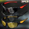 3PCS Sports Goggles Cycling Sunglasses Mountaineering Bicycle Sunshade Glasses UV400 Traveling Eyeglasses