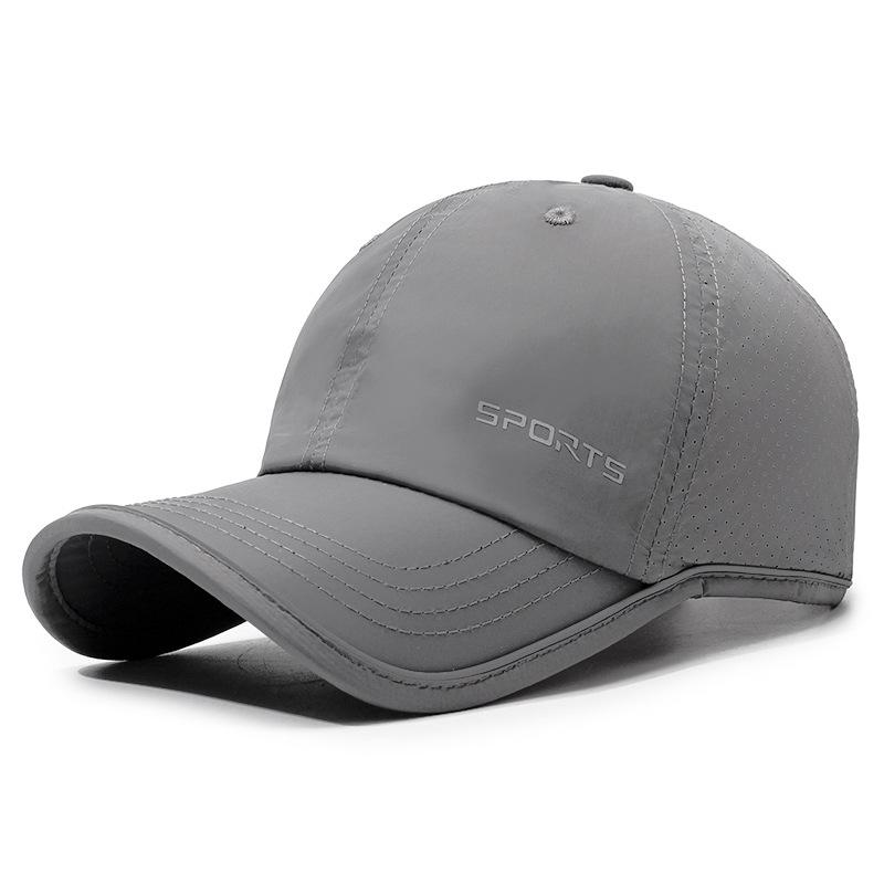 Spring Summer Reflective Strip Thin Baseball Cap Women Men Breathable Outdoor Sunshade Sunscreen Quick-Drying Cap
