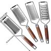 Lemon Zester With Fine Blades Lightweight Cheese/Vegetable Grater Solid Wood Handle Design - Rust-Resistant Durable