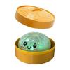 Simulation Essen Knödel Squishy Knetball Buntes Sensorisches Fidget Spielzeug mit Dampfgarer zur Stressbewältigung Heim-Schreibtisch-Dekoration Geschenk