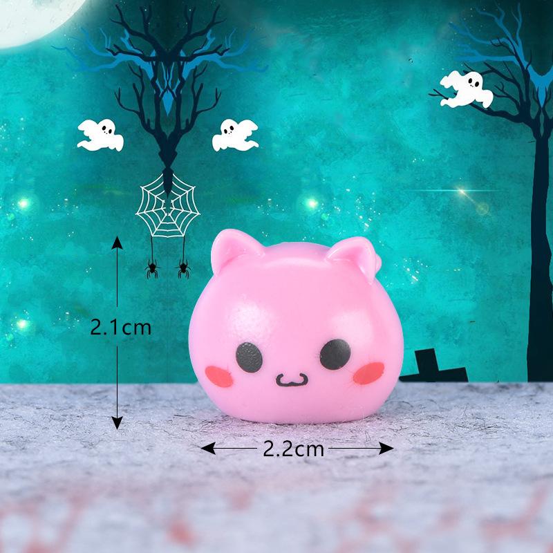 Micro-landscape Succulent Trinket Cute Pumpkin Lantern Ghost Vampire Keychain Halloween Trinket
