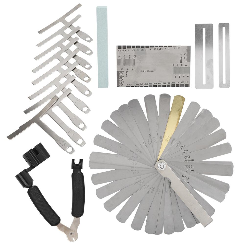 

15 шт. полный набор инструментов для гитары, намотка, измерительная линейка, измерительный прибор, аксессуары для музыкальных инструментов