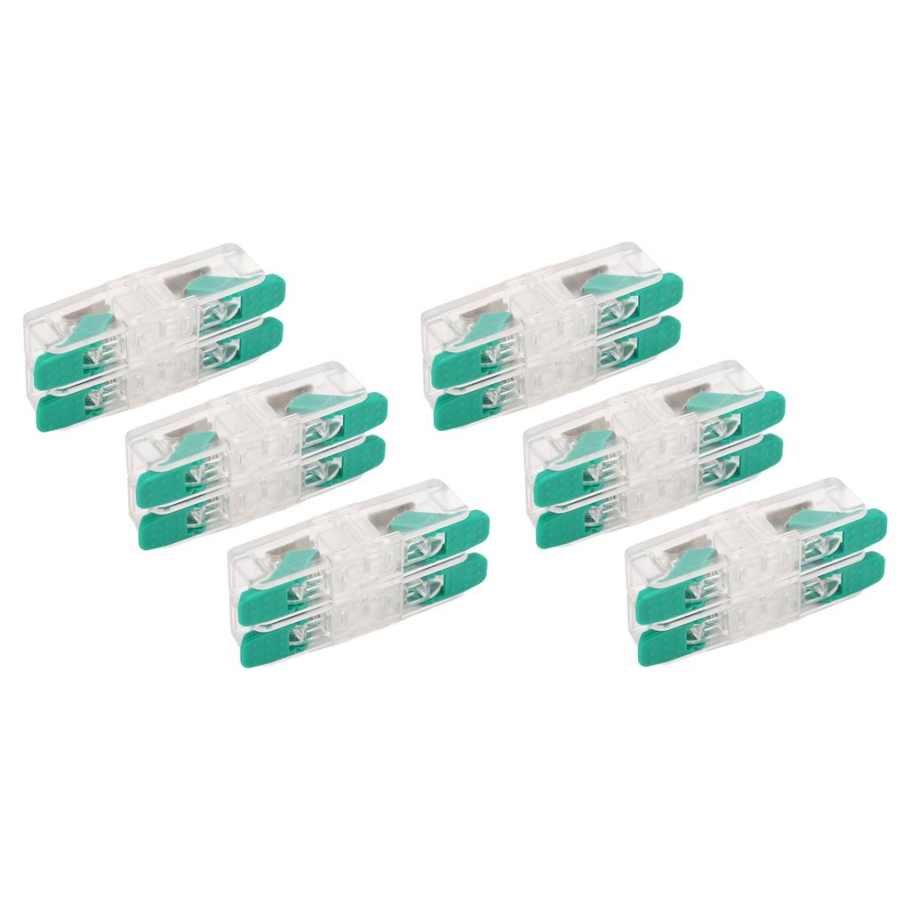 10Pcs 2 in 2 Out Wire Connector 0.5 to 6mm² Copper Contact Conductor Connector for Household Applian