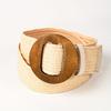 Straw Elastic Waist Woven Belt Fashionable Women's Waist Belt Dress Belt Straw Woven Bohemian Belt