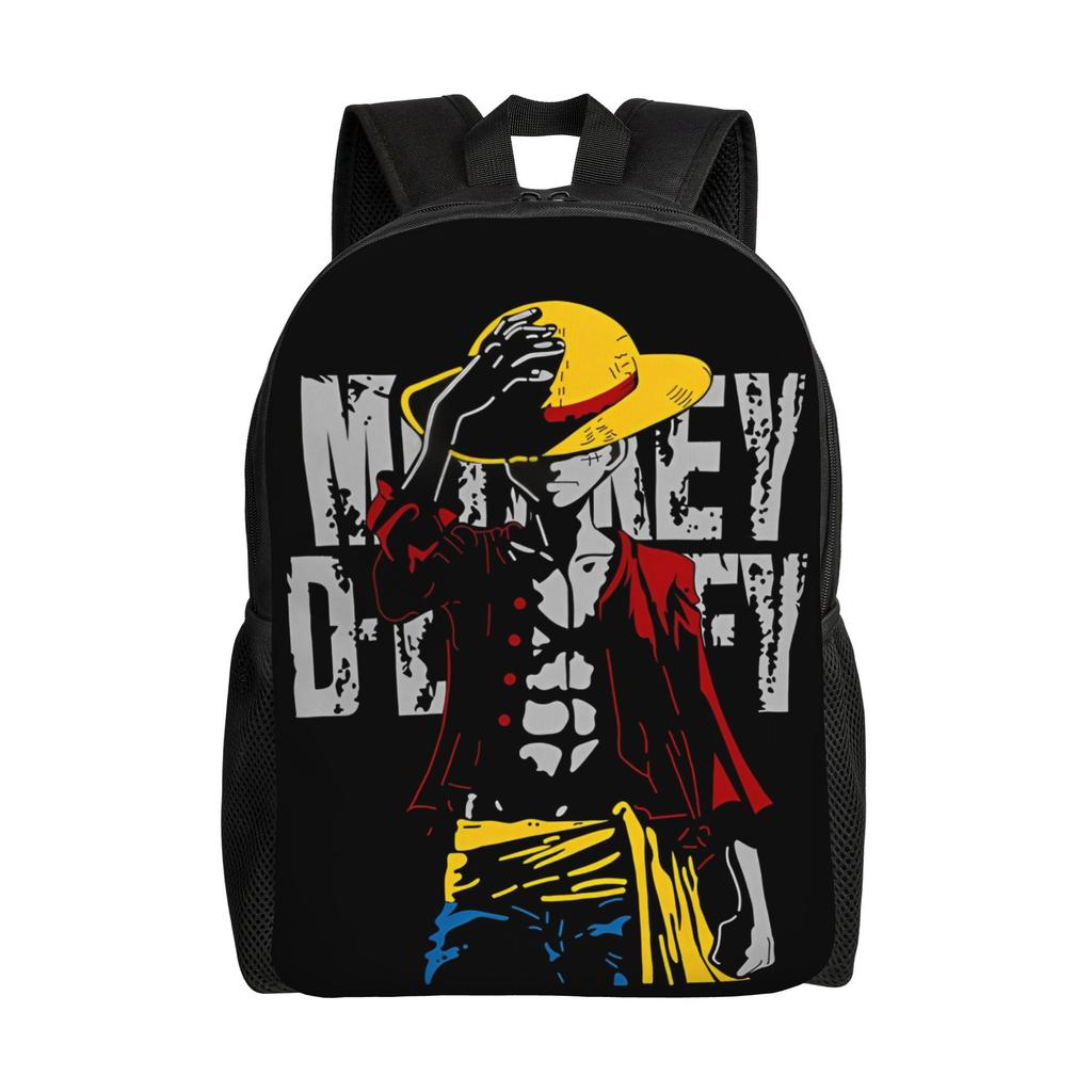 Best All Characters Anime Backpack for Men Women Student Work Daypack Pirate Flag One Piece College Shoulder Bag Lightweight