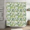 Green Leaf Shower Curtain Waterproof Decorative Bathroom Accessories Set for Home Decoration Free Shipping on  120x180