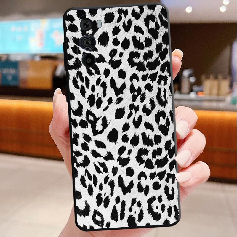 Phone Case For Motorola Edge 50 40 Pro 60 50 40 30 Ultra Neo Fusion Moto G85 G72 G53 G54 G84 G13 G32 Tiger Leopard Print