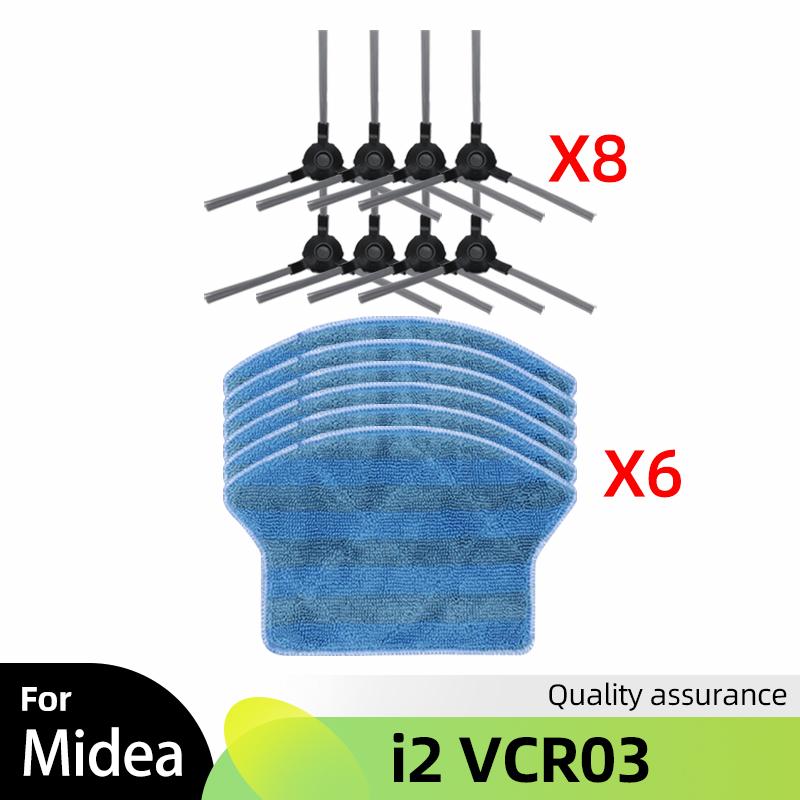 Hepa Filter Side Brush Mop Cloth Rag Kit Replacement for Midea i2 VCR03 Robotic Vacuum Cleaner Spare Part Accessories