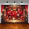 Party Ball Background Golden Glittering Stage Horseracing Sparkling Star Photography Children Birthday Background Decoration