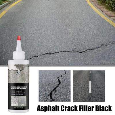 Asphalt Crack Filler 150ml Blacktop Driveway Sealant Waterproof Crack Repair for Concrete Asphalt Road Sidewalk Pothole Filler