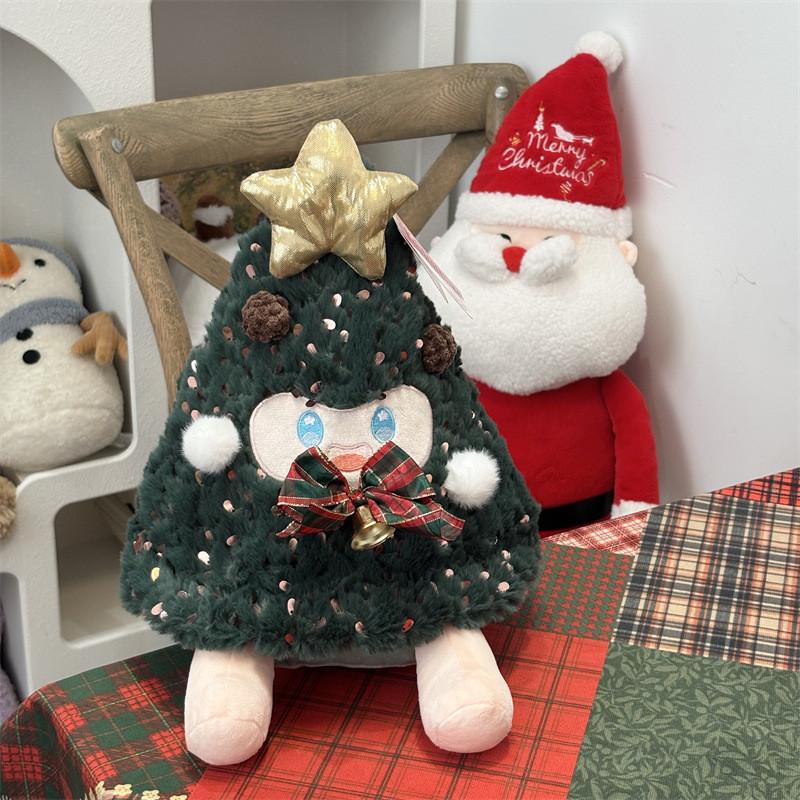Christmas Santa Plush Toy With Long Pile For Holiday Decor Kids Gift