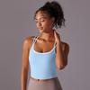 Auroth Back Cross Sports Vest Women Yoga Sports Bra Candy Color Fitness Top