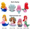 Aquarium Decoration Plastic Fish Tank Little Mermaid Ornament Miniature Figurines DIY Cake Decor Desk Craft Accessories