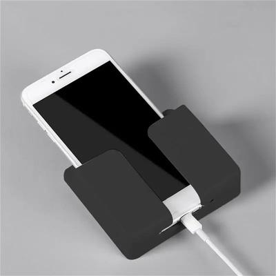 1PC Phone Shelf Self-Adhesive Cell Phone Remote Control Storage Shelf Wall Bedside Adhesive Shelf Bathroom Accessories