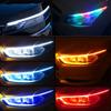 2X RGB 60cm Car Flexible Tube LED Strip Daytime Runnning DRL Light Headlight