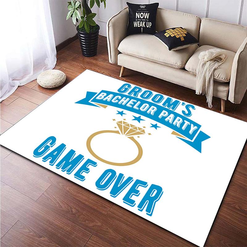 Cartoon Comic Game Handle Painting Carpet for Living Room Large Area Rug Black Soft Carpet Home Decoration Mats Boho Rugs