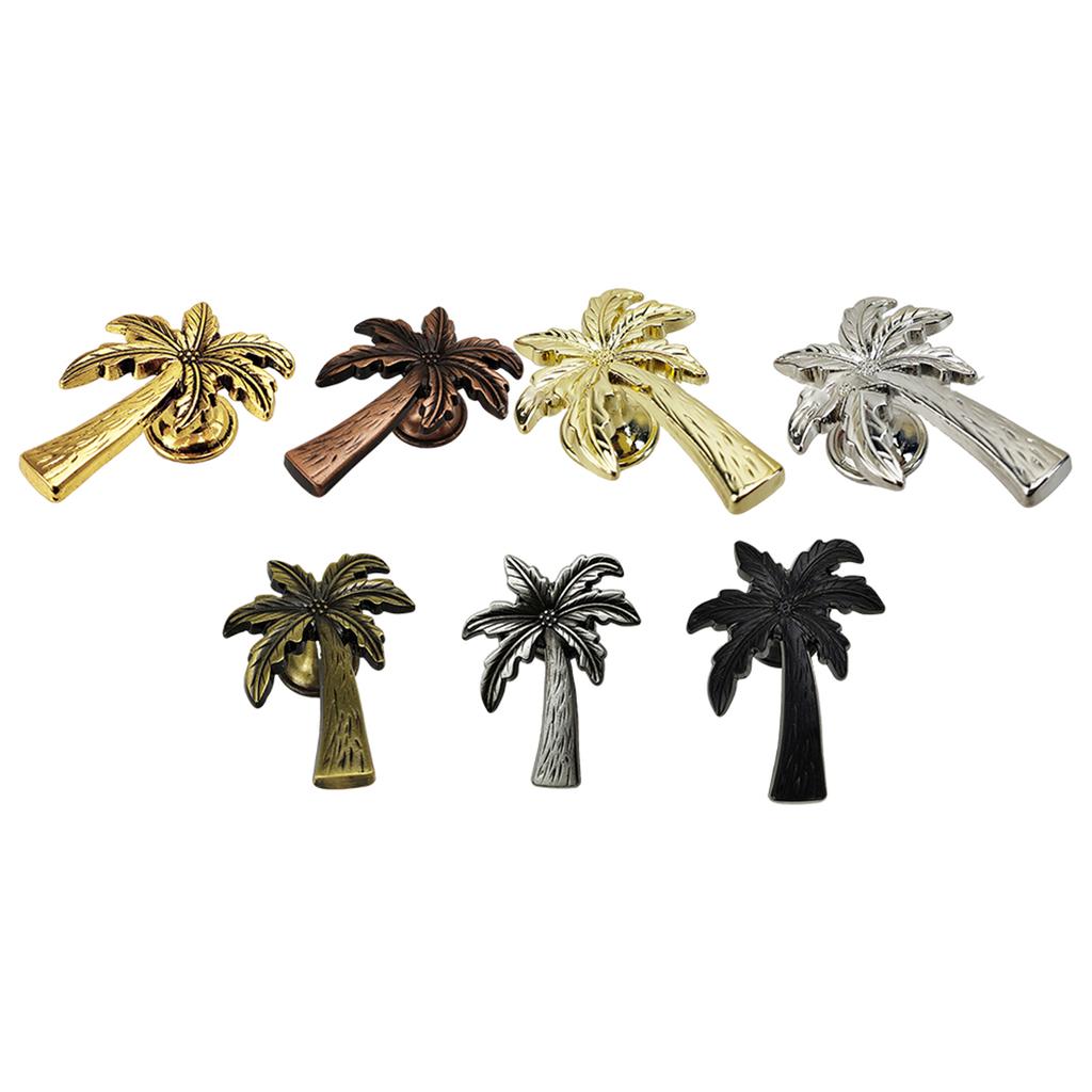 Agregue un toque de sofisticación a sus gabinetes con perillas para gabinetes, cajones y manijas decorativas de aleación de metal hechas de palma de coco