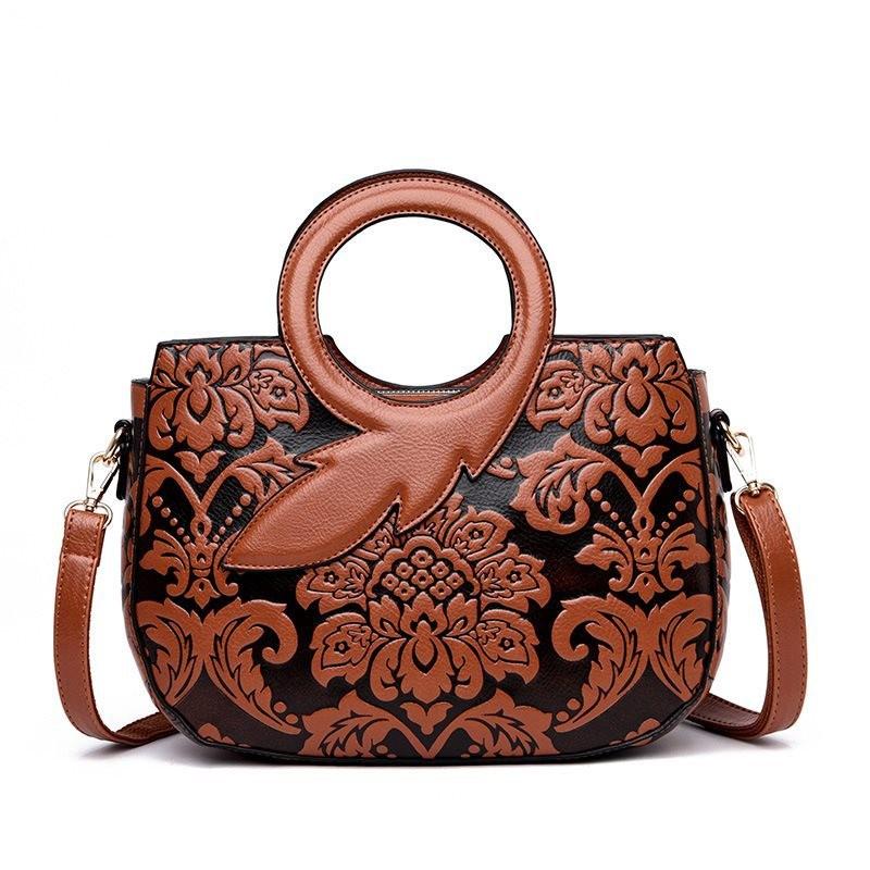 Stylish And Elegant Women s Bag 2023 New Chinese Retro Floral Design Shoulder Bag жёлтый