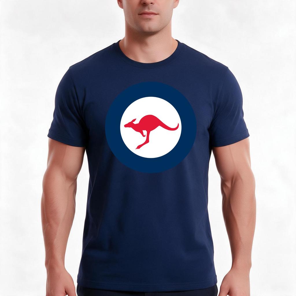 Raaf Royal Australia Air Force Roundel Rondel Kangaroo Tshirt Summer Casual Cotton Tee Oversized Streetwear Tops 100 Cotton