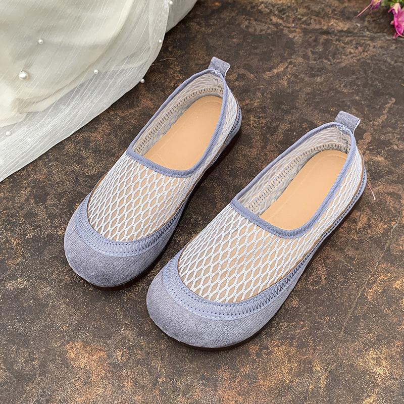 

Fashion versatile platform Boken shoes spring new temperament women s shoes retro heightening soft sole casual single shoes 41