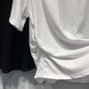 European Plus Size U-Neck Ruched Short-Sleeve Cotton T-Shirt for Summer 2025