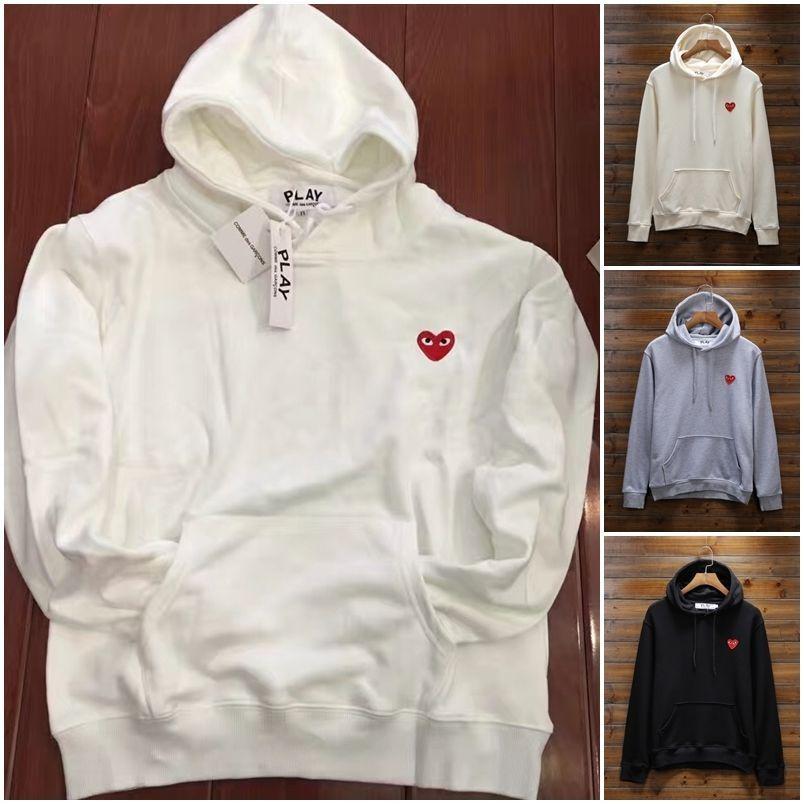 Womens Comme Mens Des Garcons Play Little Red Heart Cdg Hoodies Tops Pullover Uk