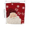 Removable Christmas Chair Cover Snowmen Cartoon Xmas Dinner Chair Seat Cover Santa Claus Stretch Seat Protector