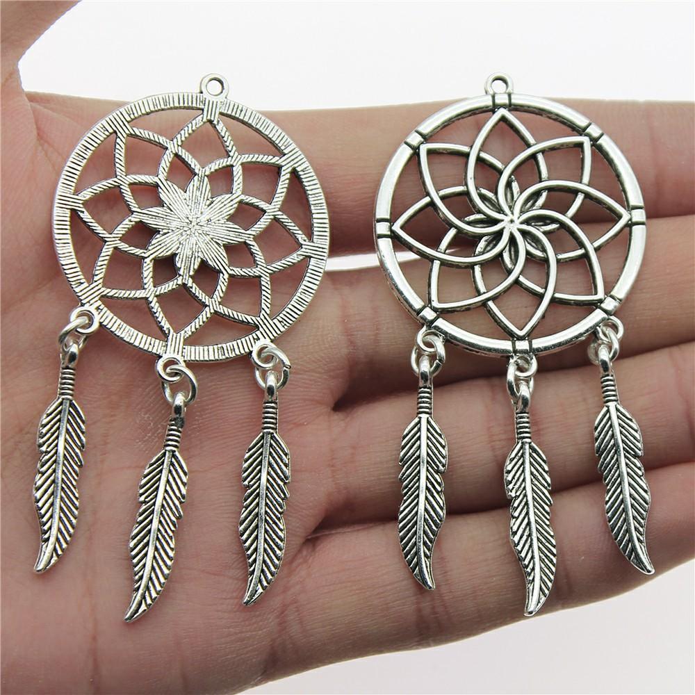 10pcs Dreamcatcher Chams Dream Catcher Pendant Necklaces Earrings Jewelry Making Accessories