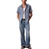 Calvin Klein Button Solid Color Chest Pocket Short Sleeve Shirt Men Shirts 4RG114G-C32